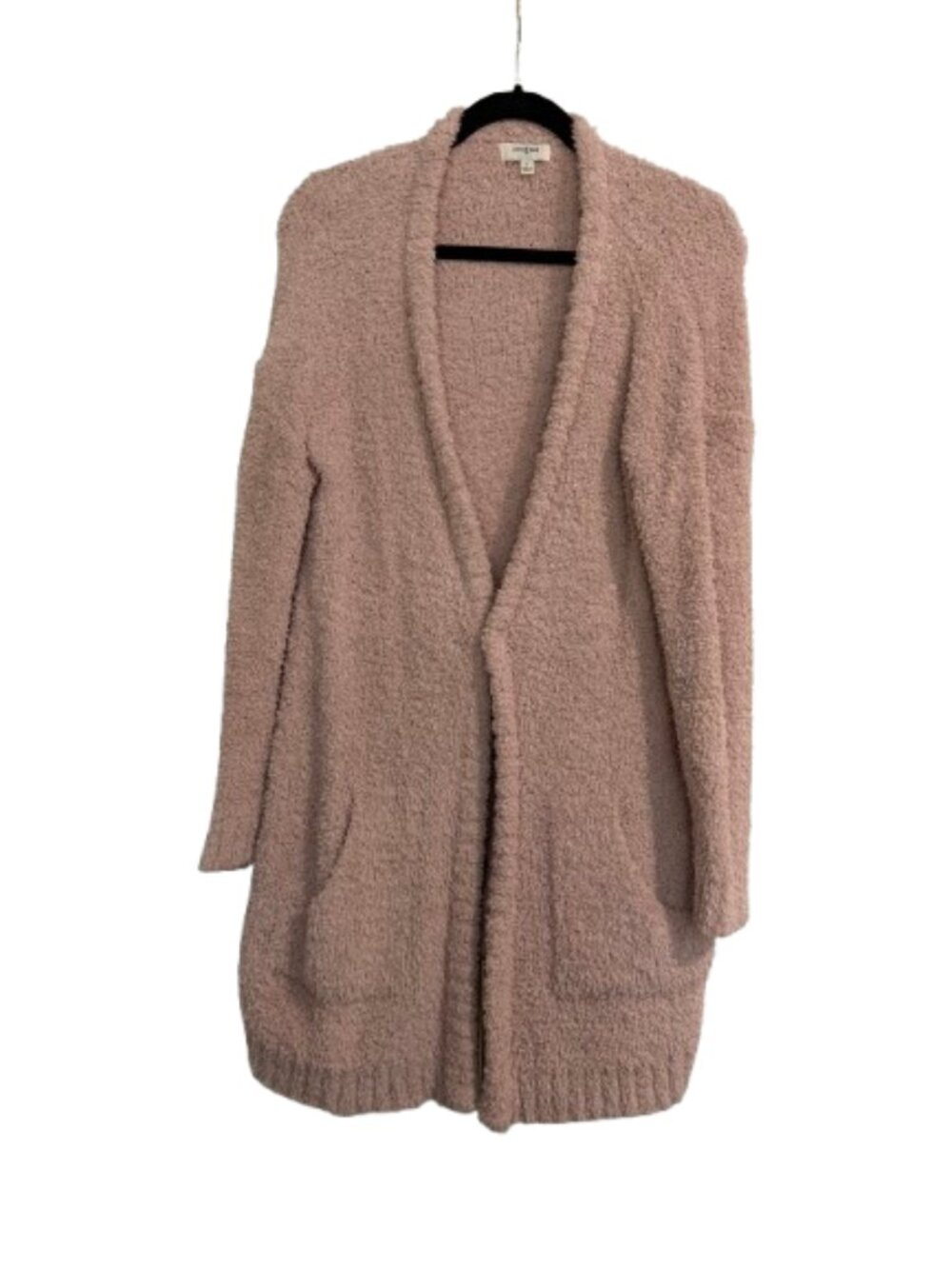 Nordstrom Umgee Super Soft Chenille Open Cardigan Blush Pink Size Small